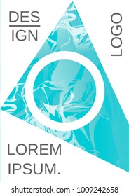 Modern design template. Creative fluid background from current forms for design of a fashionable abstract cover, banner, poster, booklet. Vector illustration.