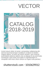 Modern design template. Creative fluid background from current forms for design of a fashionable abstract cover, banner, poster, booklet. Vector illustration.