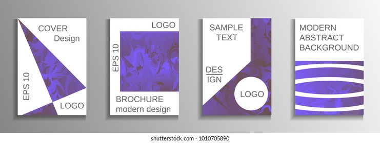 Modern design template. Creative fluid backgrounds from current forms to design a fashionable abstract cover, banner, poster, booklet. Vector illustration. EPS 10.