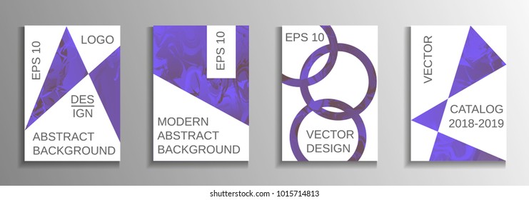 Modern design template. Creative fluid backgrounds from current forms to design a fashionable abstract cover, banner, poster, booklet. Vector illustration. EPS 10.