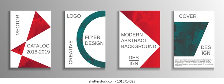 Modern design template. Creative fluid backgrounds from current forms to design a fashionable abstract cover, banner, poster, booklet. Vector illustration. EPS 10.