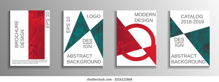 Modern design template. Creative fluid backgrounds from current forms to design a fashionable abstract cover, banner, poster, booklet. Vector illustration. EPS 10.