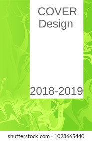 Modern design template. Creative fluid background from current forms for design of a fashionable abstract cover, banner, poster, booklet. Vector illustration.