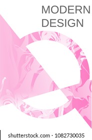 Modern design template. Creative fluid background from current forms for design of a fashionable abstract cover, banner, poster, booklet. Vector illustration.