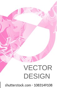 Modern design template. Creative fluid background from current forms for design of a fashionable abstract cover, banner, poster, booklet. Vector illustration.