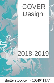 Modern design template. Creative fluid background from current forms for design of a fashionable abstract cover, banner, poster, booklet. Vector illustration.