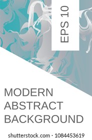 Modern design template. Creative fluid background from current forms for design of a fashionable abstract cover, banner, poster, booklet. Vector illustration.
