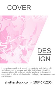 Modern design template. Creative fluid background from current forms for design of a fashionable abstract cover, banner, poster, booklet. Vector illustration.