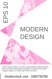 Modern design template. Creative fluid background from current forms for design of a fashionable abstract cover, banner, poster, booklet. Vector illustration.