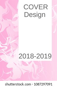 Modern design template. Creative fluid background from current forms for design of a fashionable abstract cover, banner, poster, booklet. Vector illustration.