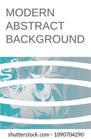 Modern design template. Creative fluid background from current forms for design of a fashionable abstract cover, banner, poster, booklet. Vector illustration.