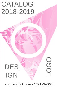 Modern design template. Creative fluid background from current forms for design of a fashionable abstract cover, banner, poster, booklet. Vector illustration.