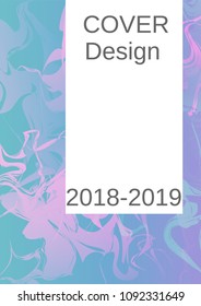 Modern design template. Creative fluid background from current forms for design of a fashionable abstract cover, banner, poster, booklet. Vector illustration.