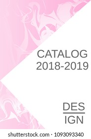 Modern design template. Creative fluid background from current forms for design of a fashionable abstract cover, banner, poster, booklet. Vector illustration.