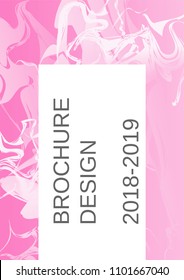 Modern design template. Creative fluid background from current forms for design of a fashionable abstract cover, banner, poster, booklet. Vector illustration.