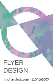 Modern design template. Creative fluid background from current forms for design of a fashionable abstract cover, banner, poster, booklet. Vector illustration.
