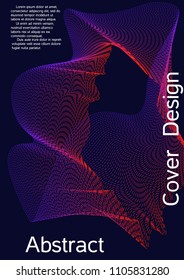 Modern design template. Creative fluid background from abstract lines to create a fashionable abstract cover, banner, poster, booklet. Vector illustration. EPS 10.