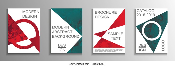 Modern design template. Creative fluid backgrounds from current forms to design a fashionable abstract cover, banner, poster, booklet. Vector illustration. EPS 10.