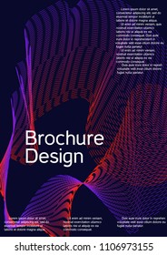 Modern design template. Creative fluid background from abstract lines to create a fashionable abstract cover, banner, poster, booklet. Vector illustration. EPS 10.