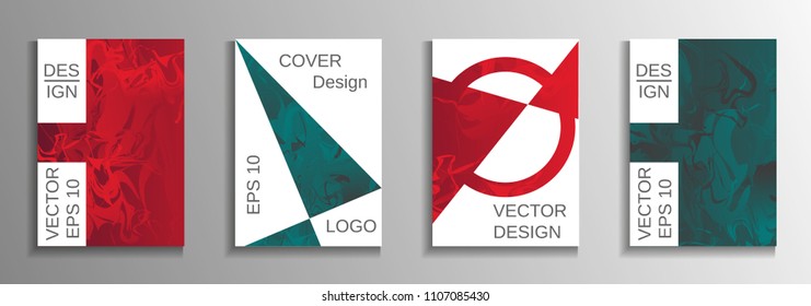 Modern design template. Creative fluid backgrounds from current forms to design a fashionable abstract cover, banner, poster, booklet. Vector illustration. EPS 10.