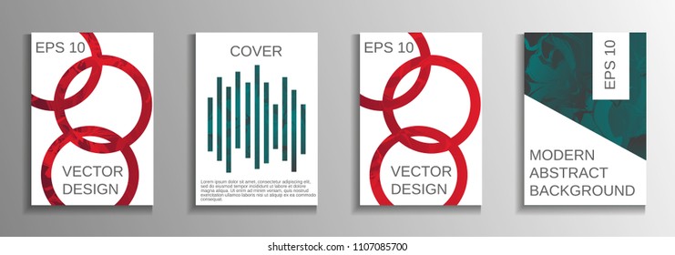 Modern design template. Creative fluid backgrounds from current forms to design a fashionable abstract cover, banner, poster, booklet. Vector illustration. EPS 10.