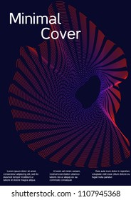 Modern design template. Creative fluid background from abstract lines to create a fashionable abstract cover, banner, poster, booklet. Vector illustration. EPS 10.