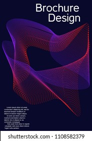 Modern design template. Creative fluid background from abstract lines to create a fashionable abstract cover, banner, poster, booklet. Vector illustration. EPS 10.