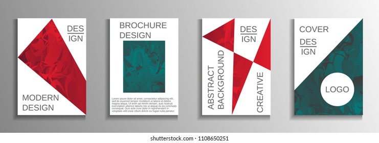 Modern design template. Creative fluid backgrounds from current forms to design a fashionable abstract cover, banner, poster, booklet. Vector illustration. EPS 10.