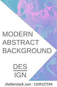 Modern design template. Creative fluid background from current forms for design of a fashionable abstract cover, banner, poster, booklet. Vector illustration.