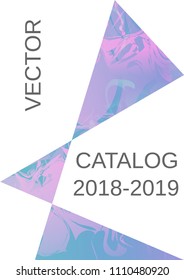 Modern design template. Creative fluid background from current forms for design of a fashionable abstract cover, banner, poster, booklet. Vector illustration.