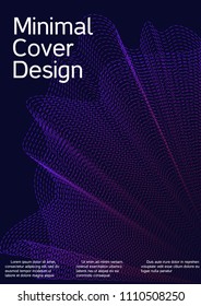 Modern design template. Creative fluid background from abstract lines to create a fashionable abstract cover, banner, poster, booklet. Vector illustration. EPS 10.