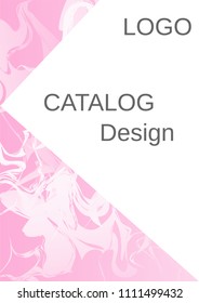 Modern design template. Creative fluid background from current forms for design of a fashionable abstract cover, banner, poster, booklet. Vector illustration.