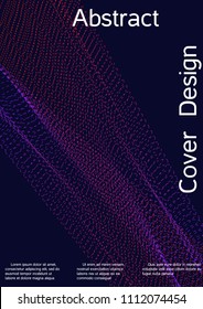 Modern design template. Creative fluid background from abstract lines to create a fashionable abstract cover, banner, poster, booklet. Vector illustration. EPS 10.
