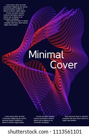 Modern design template. Creative fluid background from abstract lines to create a fashionable abstract cover, banner, poster, booklet. Vector illustration. EPS 10.