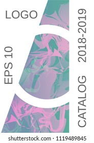 Modern design template. Creative fluid background from current forms for design of a fashionable abstract cover, banner, poster, booklet. Vector illustration.