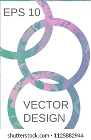 Modern design template. Creative fluid background from current forms for design of a fashionable abstract cover, banner, poster, booklet. Vector illustration.