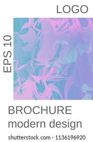 Modern design template. Creative fluid background from current forms for design of a fashionable abstract cover, banner, poster, booklet. Vector illustration.