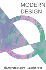 Modern design template. Creative fluid background from current forms for design of a fashionable abstract cover, banner, poster, booklet. Vector illustration.