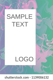 Modern design template. Creative fluid background from current forms for design of a fashionable abstract cover, banner, poster, booklet. Vector illustration.