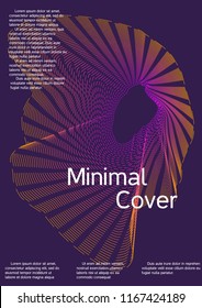 Modern design template. Creative fluid background from abstract lines to create a fashionable abstract cover, banner, poster, booklet. Vector illustration. EPS 10.