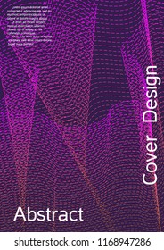 Modern design template. Creative fluid background from abstract lines to create a fashionable abstract cover, banner, poster, booklet. Vector illustration. EPS 10.