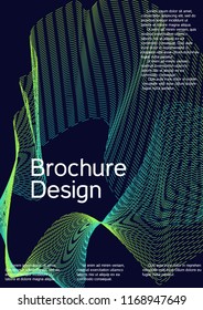 Modern design template. Creative fluid background from abstract lines to create a fashionable abstract cover, banner, poster, booklet. Vector illustration. EPS 10.