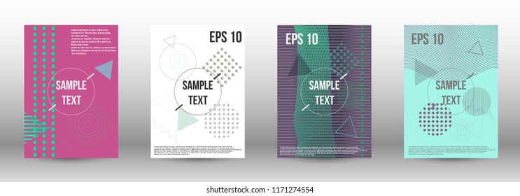 Modern design template. Creative fluid backgrounds with memphis elements to create a fashionable abstract cover, banner, poster, booklet. Vector illustration. EPS 10. 