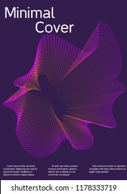 Modern design template. Creative fluid background from abstract lines to create a fashionable abstract cover, banner, poster, booklet. Vector illustration. EPS 10.