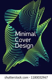 Modern design template. Creative fluid background from abstract lines to create a fashionable abstract cover, banner, poster, booklet. Vector illustration. EPS 10.