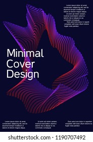 Modern design template. Creative fluid background from abstract lines to create a fashionable abstract cover, banner, poster, booklet. Vector illustration. EPS 10.
