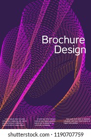 Modern design template. Creative fluid background from abstract lines to create a fashionable abstract cover, banner, poster, booklet. Vector illustration. EPS 10.