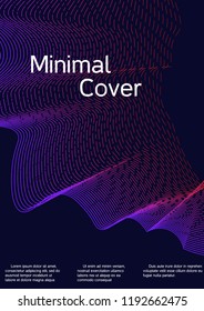 Modern design template. Creative fluid background from abstract lines to create a fashionable abstract cover, banner, poster, booklet. Vector illustration. EPS 10.