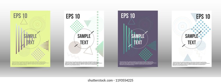 Modern design template. Creative fluid backgrounds with memphis elements to create a fashionable abstract cover, banner, poster, booklet. Vector illustration. EPS 10. 