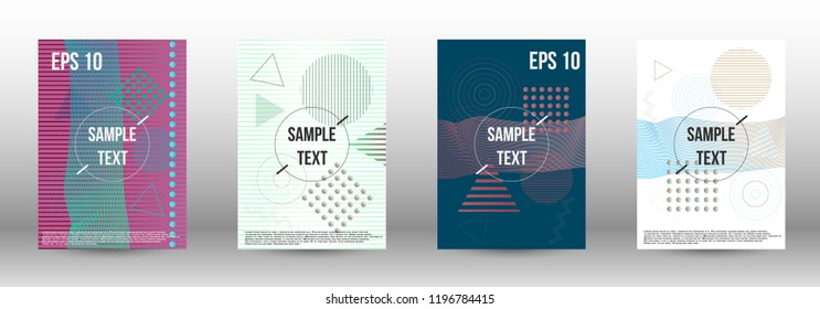 Modern design template. Creative fluid backgrounds with memphis elements to create a fashionable abstract cover, banner, poster, booklet. Vector illustration. EPS 10. 